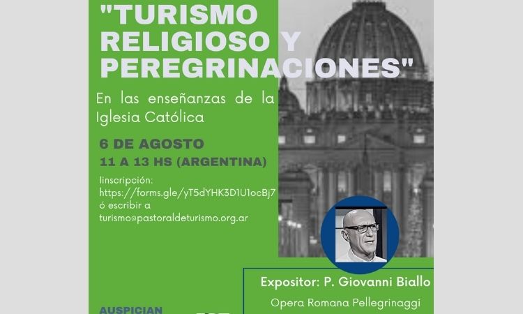 Brindarán una charla sobre turismo religioso y peregrinaciones