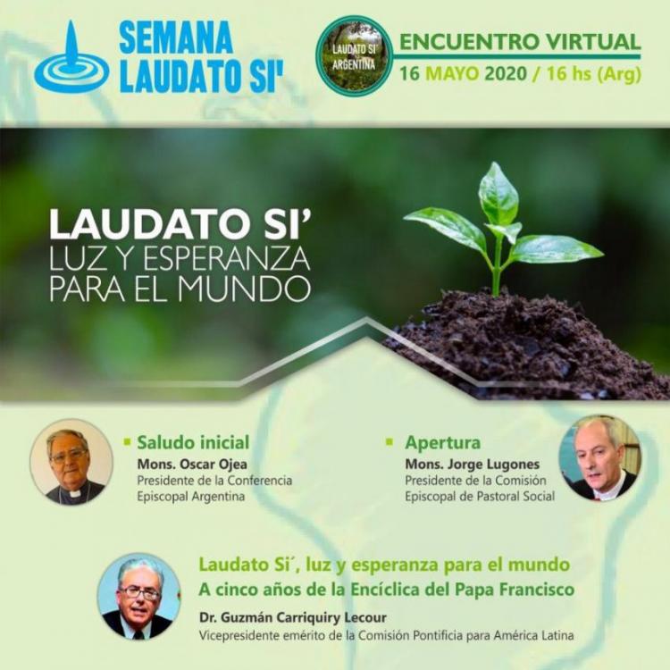 Con conferencias virtuales, la Pastoral Social reflexionó a la luz de Laudato si'