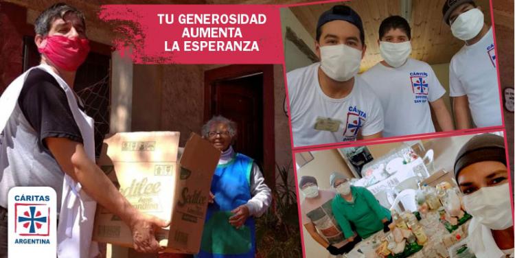 Desde el inicio de la pandemia, Cáritas asistió a 2.500.000 personas