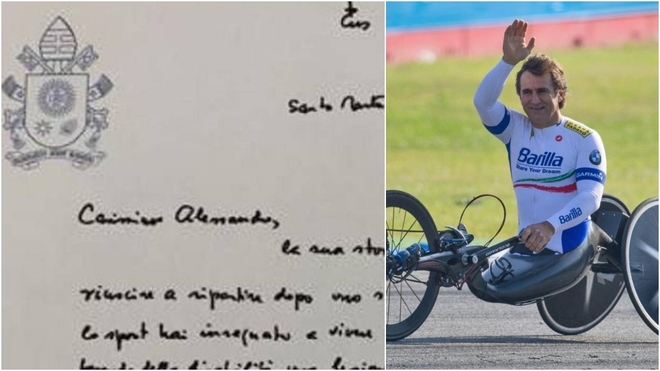 El Papa escribe a Alex Zanardi: un ejemplo de cómo volver a empezar