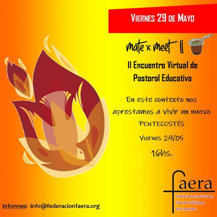 En vísperas de Pentecostés, catequistas y docentes se reúnen en un nuevo "Mate x Meet"