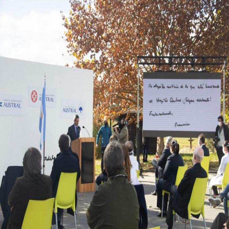 Inauguración del Hospital Solidario Covid-19 Austral en Pilar