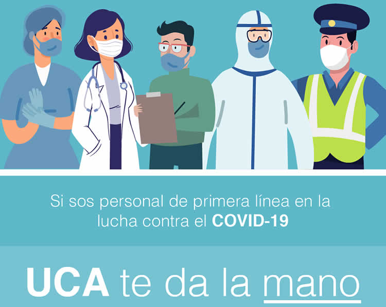 LA UCA le "da la mano" al personal de primera línea en la respuesta a la pandemia