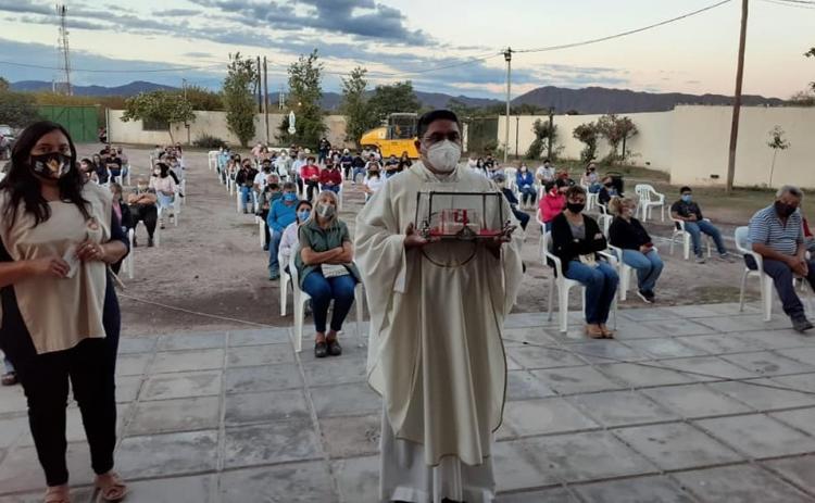 Las reliquias de Esquiú estuvieron en la parroquia del Espíritu Santo