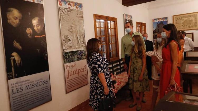 Los reyes rindieron homenaje a fray Junípero Serra en Mallorca