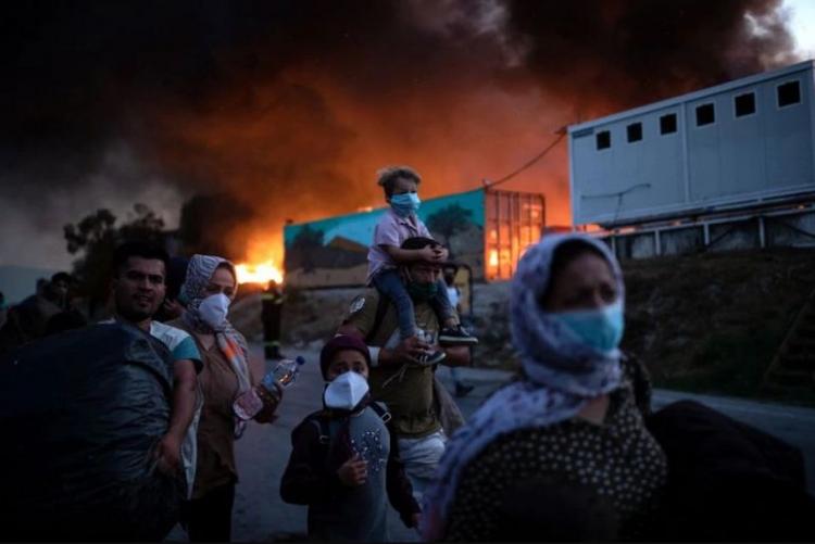 Preocupación y solidaridad tras el incendio del campo de refugiados de Moria