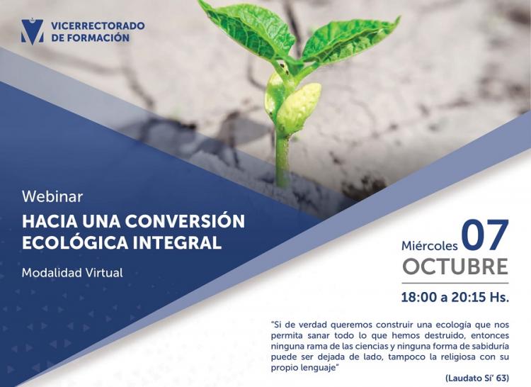 Ucasal: Seminario Web "Hacia una conversión ecológica integral"