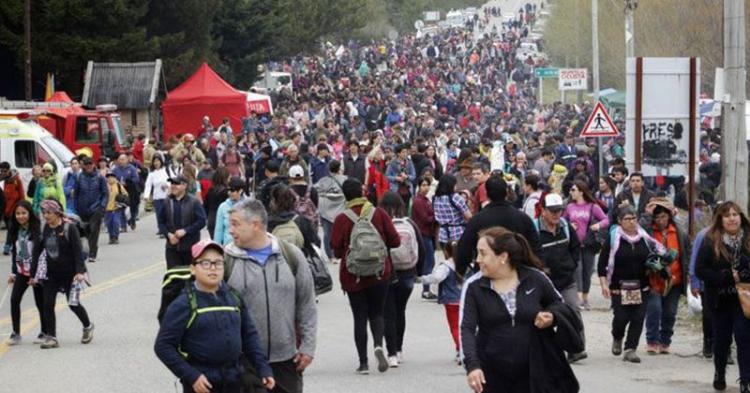 Una peregrinación especial: La Virgen de las Nieves recorre Bariloche