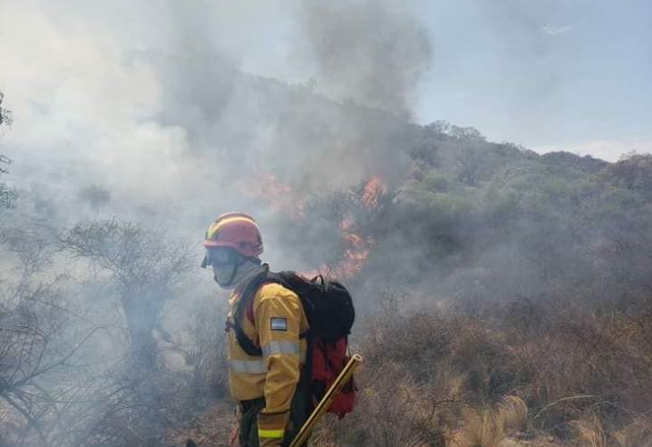 Cercanía de Mons. Braida con los afectados por incendios forestales