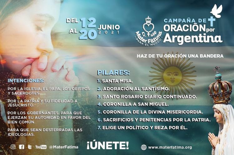 "Haz de tu oración una bandera", oración por la Argentina