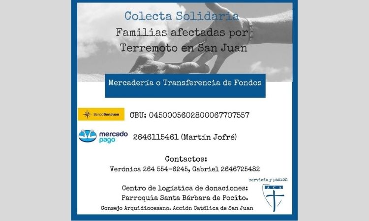 La ACA ayuda a los afectados por el terremoto