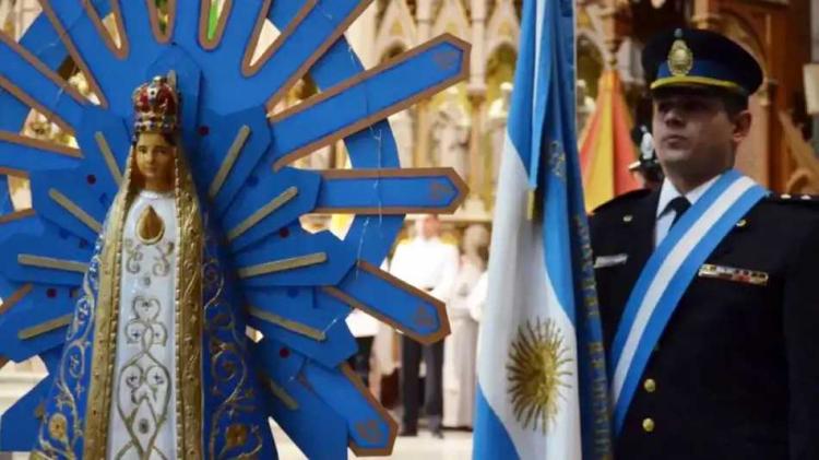 La Virgen de Luján, "comisario general" de la Policía Federal Argentina