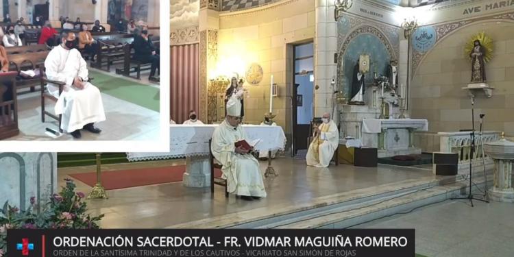 Mons. Jofré ordenó un sacerdote de la Orden Trinitaria