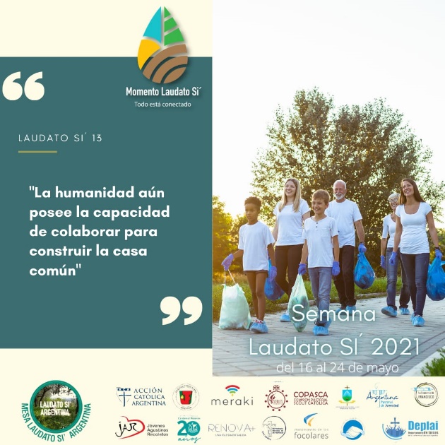 Preparan la VI Semana Laudato si' en la Argentina