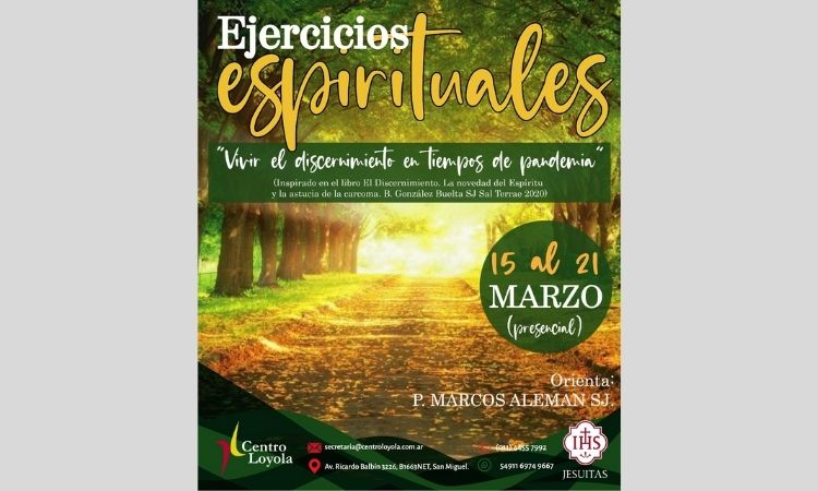 Siete días de Ejercicios Espirituales en marzo