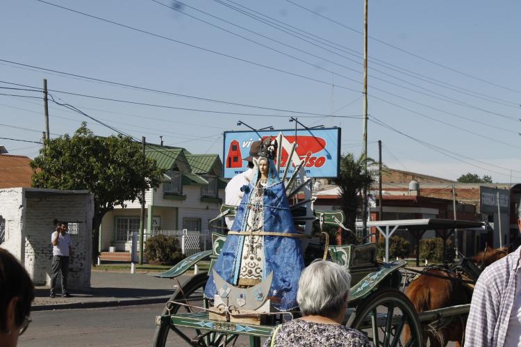 43° aniversario de la llegada de la Virgen de Luján a la rotonda de Pasco