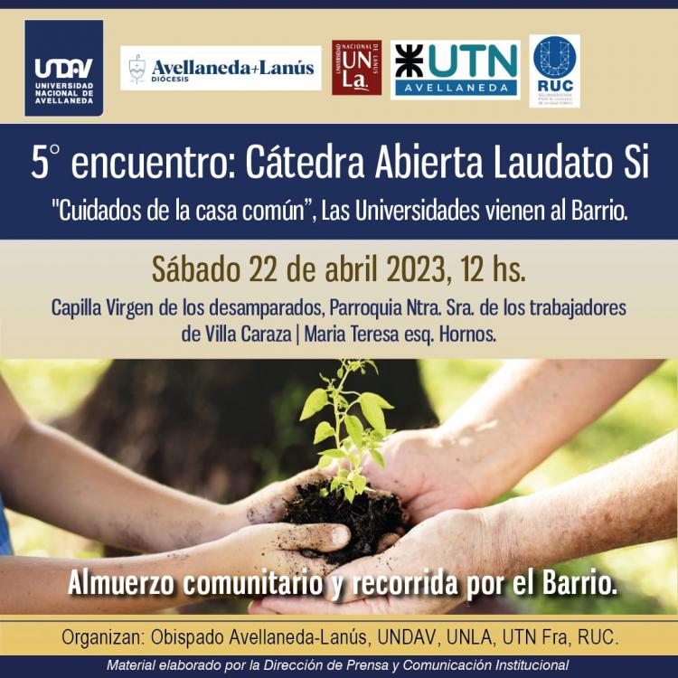 Quinto Encuentro de la cátedra abierta Laudato si'