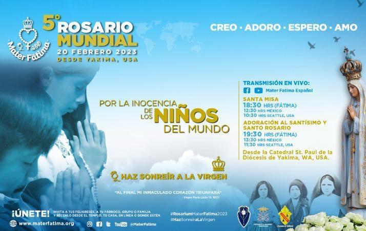 Quinto Rosario Mundial: por la inocencia de los niños del mundo