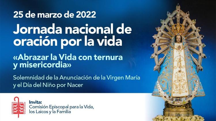 La Iglesia invita a la celebración de la Jornada Nacional de Oración por la Vida