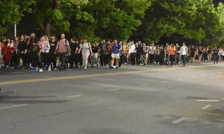 Cientos de jóvenes de San Rafael peregrinaron a la Virgen del Valle Grande