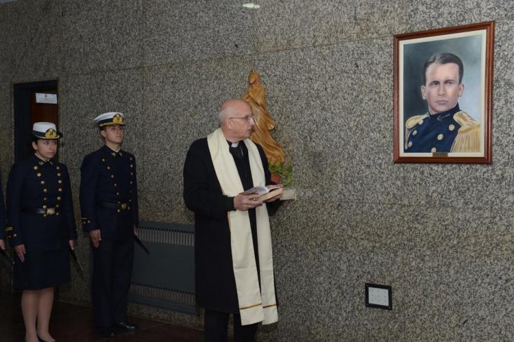 Descubrieron un retrato de Enrique Shaw en el edificio Libertad