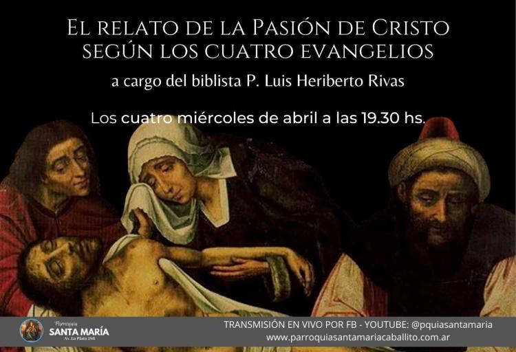 Destacado biblista hablará sobre el relato de la Pasión de Cristo