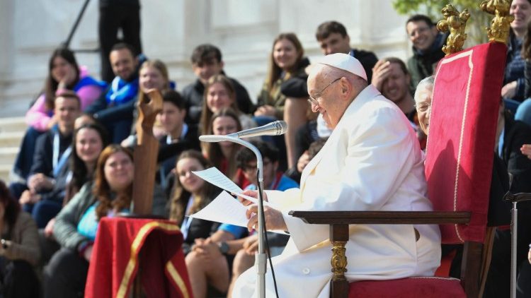 El Papa se reunió con los jóvenes en Venecia