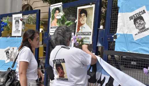 Fernando Báez Sosa, voluntario en las noches de la Caridad