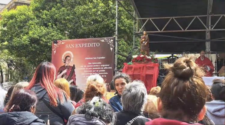 Fiesta de San Expedito en el santuario de Balvanera