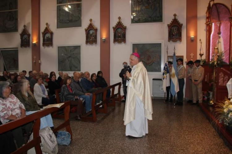 Fiesta patronal en el santuario de Fátima de Nueve de Julio