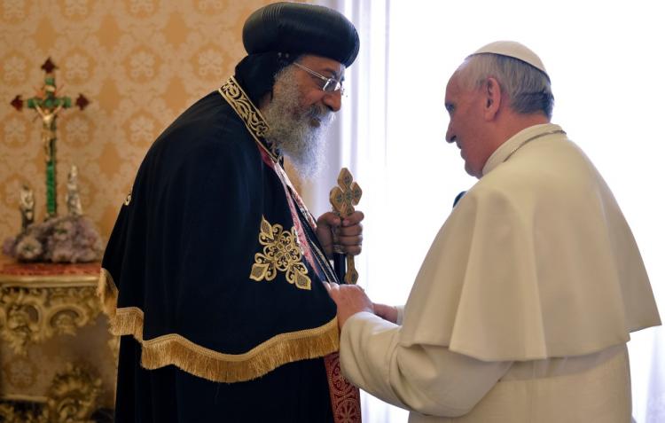 Francisco y Tawadros, juntos en el 50º aniversario del encuentro entre san Pablo VI y Shenouda III