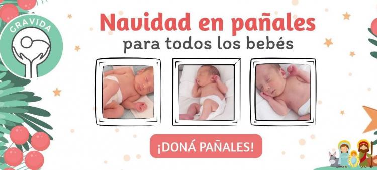 Grávida lanzó la campaña solidaria "Navidad en pañales"