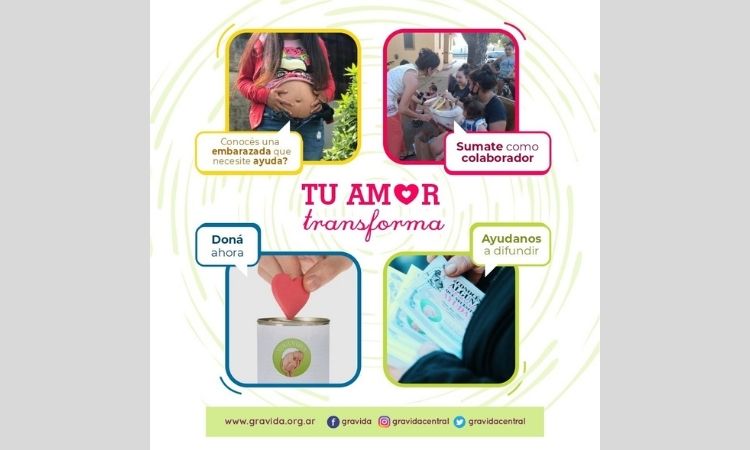 Grávida presentó la campaña "El Amor transforma"