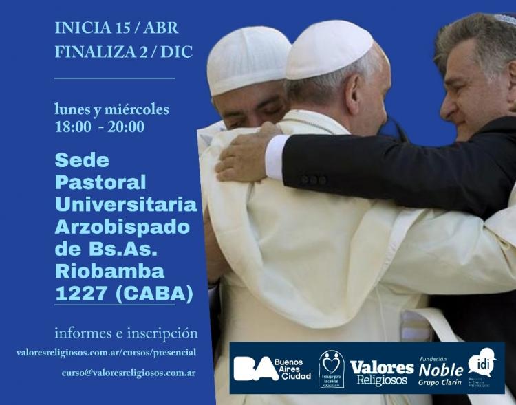 Inscriben para el XV Curso de Diálogo Interreligioso