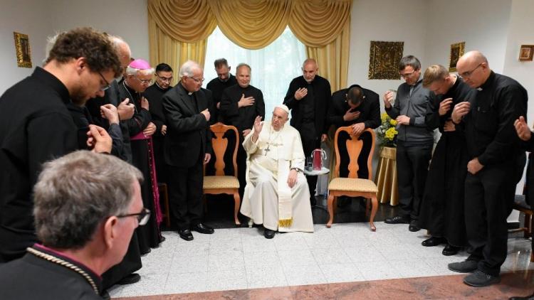 Kazajistán: Encuentro del papa Francisco con los jesuitas