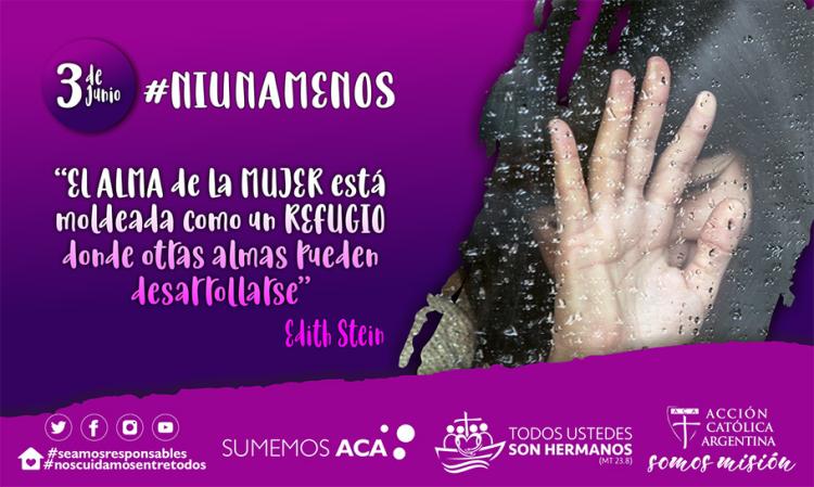 La Acción Católica se une a #NiUnaMenos como búsqueda de la vida digna