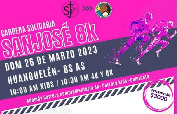 Carrera solidaria San José 8k en la diócesis de Bahía Blanca