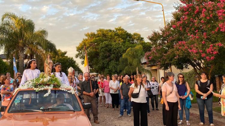 La comunidad de Ubajay celebró a su patrona, Santa Inés