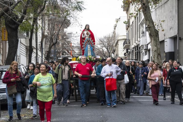 La devoción al Sagrado Corazón recorrió las calles de Buenos Aires