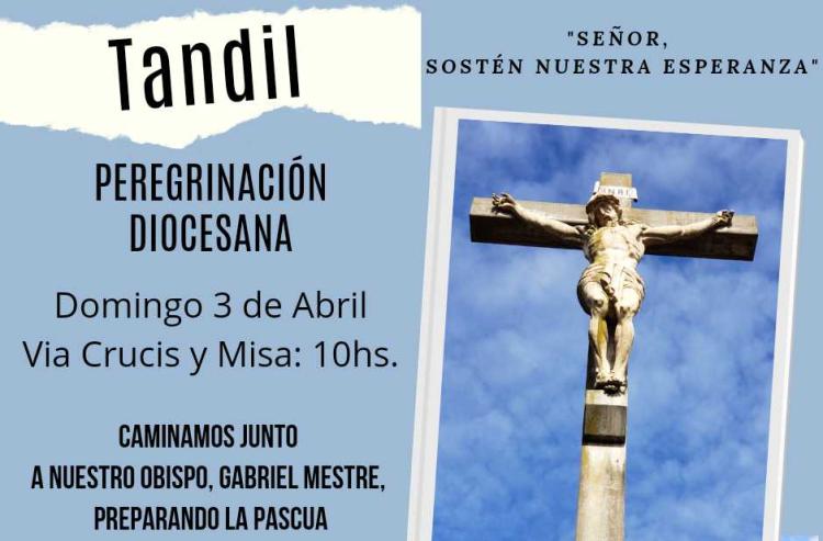 La diócesis de Mar del Plata peregrina al Monte Calvario de Tandil