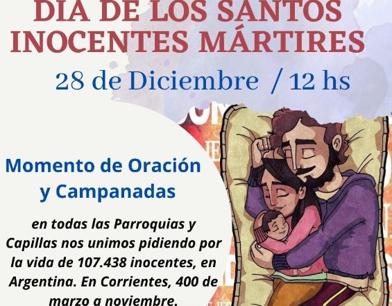 Las diócesis del NEA se unen en oración por los niños por nacer