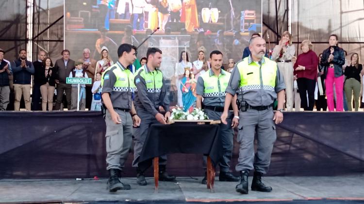 La imagen de María Auxiliadora peregrinó en la fiesta regional del Colono