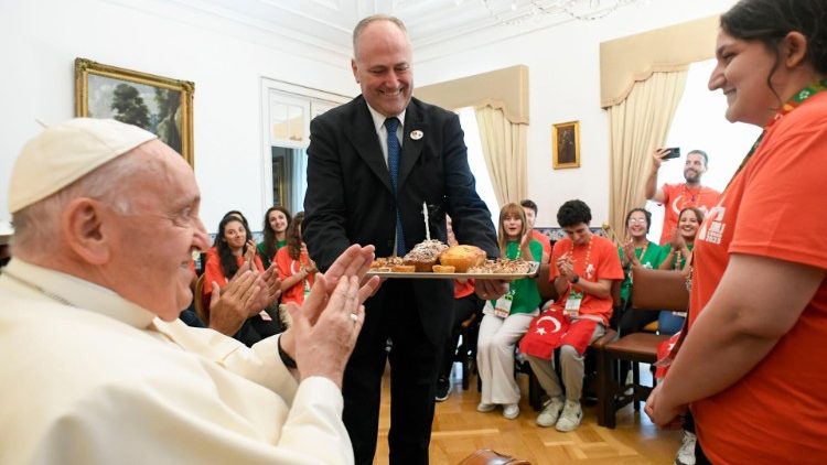 Lisboa 2023: el Papa ofreció su aliento a jóvenes turcos afectados por los terremotos