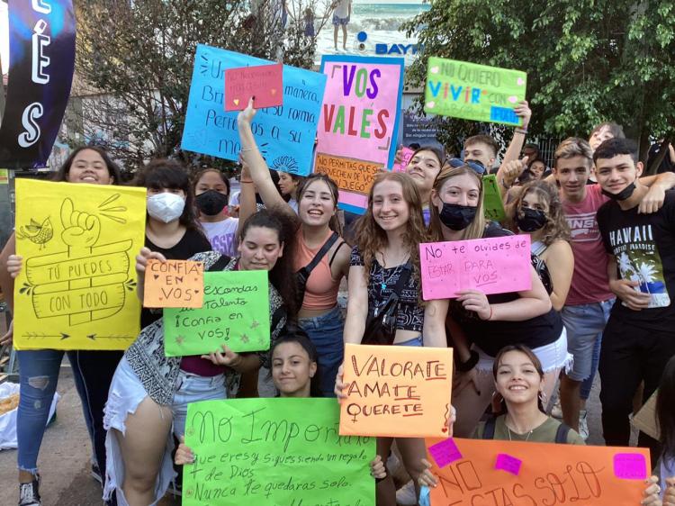 Los jóvenes de San Justo salen a las calles a visibilizar que sus vidas valen