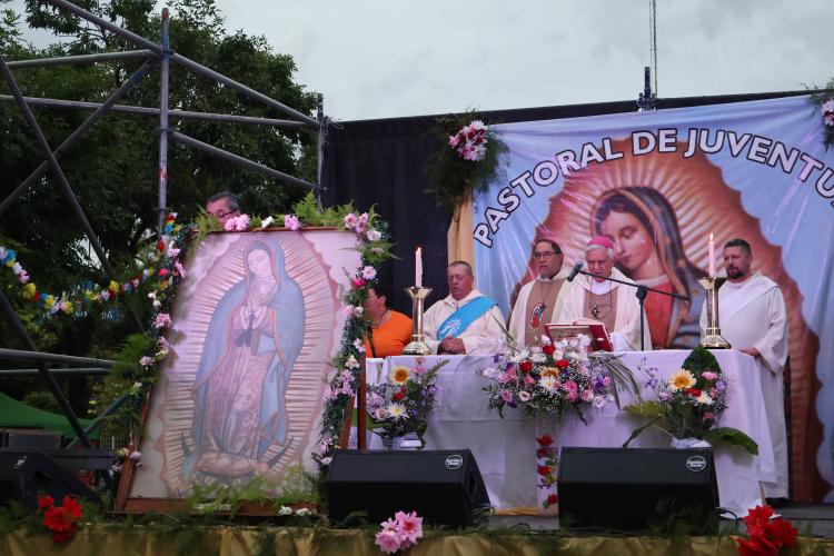 La diócesis de Merlo-Moreno celebró a su patrona, la Virgen de Guadalupe