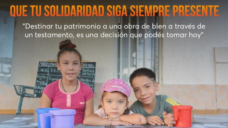 Mes del legado solidario: 'Que tu solidaridad siga siempre presente'