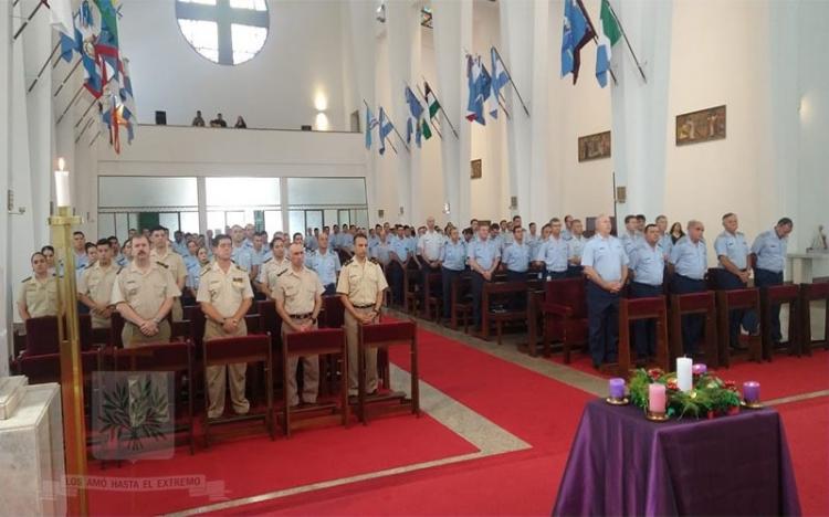 Misa de acción de gracias a la Virgen de Loreto en la catedral castrense