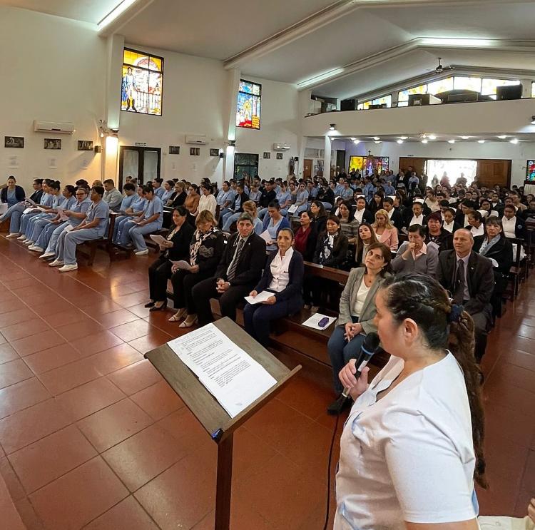 Misa por el 48º aniversario de la Escuela de Enfermería de la Policía Federal