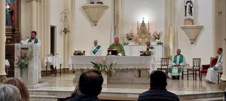 Mons. Colombo valoró la iniciativa de la Ecoparroquia y llamó a la educación ecológica