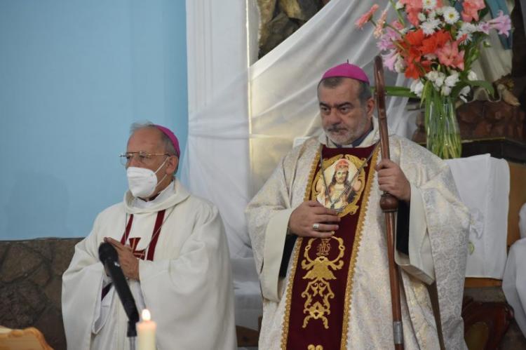 Mons. Domínguez celebró a la Virgen de Lourdes en la diócesis de San Rafael